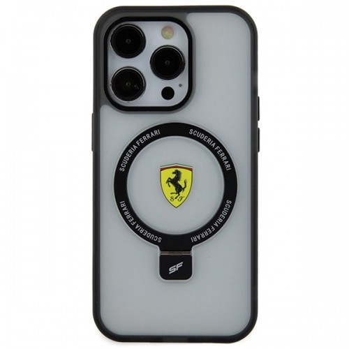Ferrari FEHMP15XUSCAH iPhone 15 Pro Max 6.7" transparent hardcase Ring Stand 2023 Collection MagSafe image 3