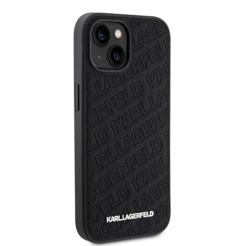 Karl Lagerfeld PU Quilted Pattern Case for iPhone 15 Black image 3