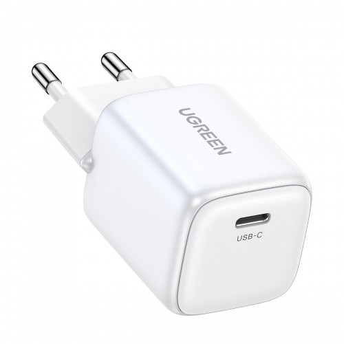 GaN USB C 30W PD Ugreen Nexode Mini fast charger - white image 3