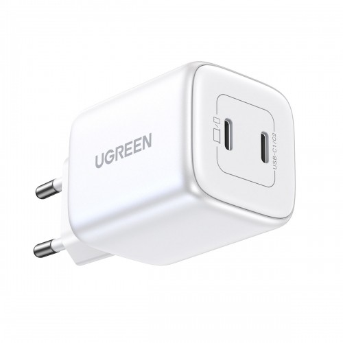Quick charger GaN 2 x USB-C 45W QC PD Ugreen CD294 - white image 3