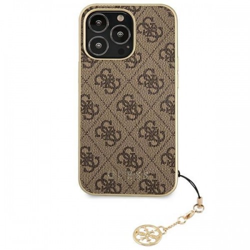 Guess GUHCP13XGF4GBR iPhone 13 Pro Max 6.7&quot; brown|brown hardcase 4G Charms Collection image 3