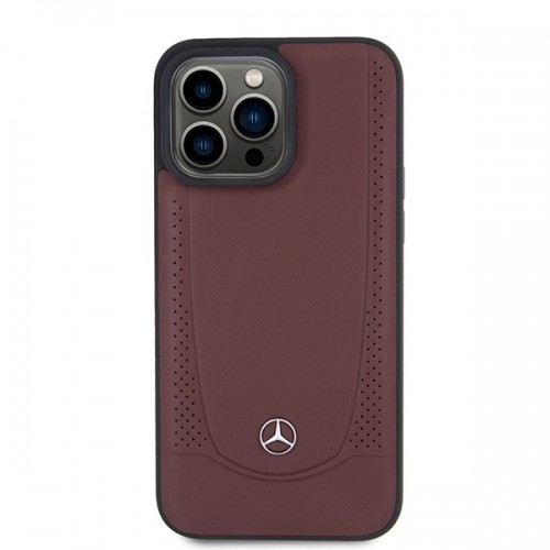 Mercedes MEHCP15LARMRE iPhone 15 Pro 6.1" czerwony|red hardcase Leather Urban Bengale image 3