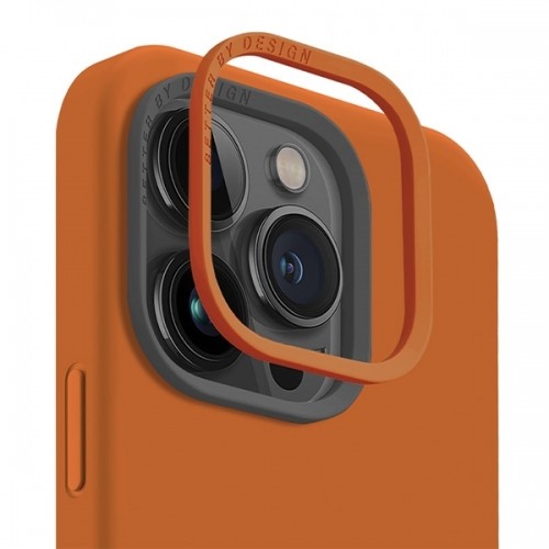 UNIQ etui Lino Hue iPhone 15 Pro 6.1" Magclick Charging pomarańczowy|sunset orange image 3