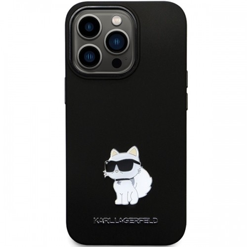 Karl Lagerfeld KLHCP14XSMHCNPK iPhone 14 Pro Max 6.7" czarny|black hardcase Silicone C Metal Pin image 3
