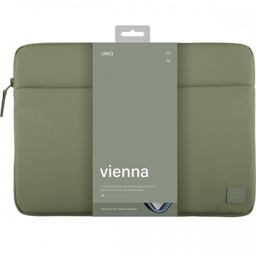 UNIQ etui Vienna laptop Sleeve 14" zielony|laurel green Waterproof RPET image 3