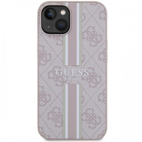 Guess GUHMP14SP4RPSP iPhone 14 6,1" różowy|pink hardcase 4G Printed Stripes MagSafe image 3