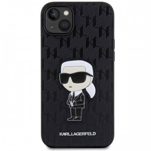 Karl Lagerfeld KLHCP14MSAKHPKK iPhone 14 Plus 6.7" czarny|black Saffiano Monogram Ikonik image 3
