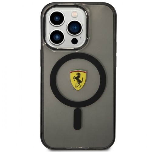 Ferrari FEHMP14XURKK iPhone 14 Pro Max 6.7" czarny|black hardcase Translucent Magsafe image 3