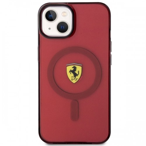 Ferrari FEHMP14SURKR iPhone 14 6,1" czerwony|red hardcase Translucent Magsafe image 3