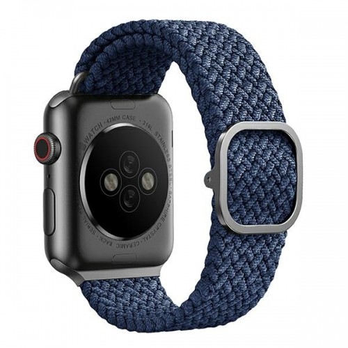 UNIQ pasek Aspen Apple Watch 40|38|41mm Series 4|5|6|7|8|SE|SE2 Braided niebieski|oxford blue image 3