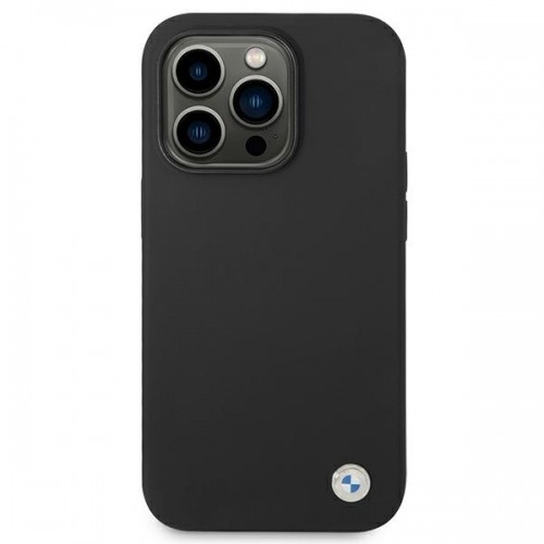 Etui BMW BMHCP14XSILBK iPhone 14 Pro Max 6,7" czarny|black Silicone Metal Logo image 3