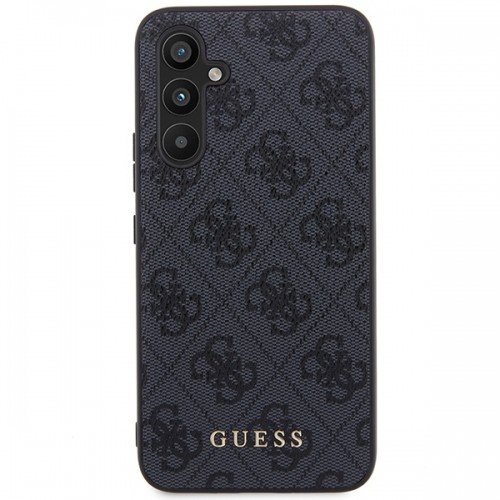 Guess GUHCSA54G4GFGR A54 5G A546 szary|grey hard case 4G Metal Gold Logo image 3