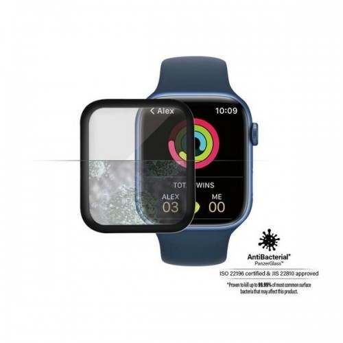 PanzerGlass Curved Apple Watch 7 45mm Antibacterial czarny|black image 3