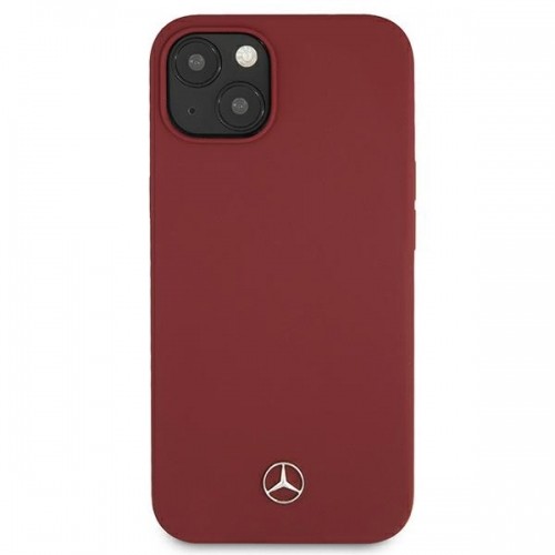 Mercedes MEHCP13MSILRE iPhone 13 6,1" czerwony|red hardcase Silicone Line image 3