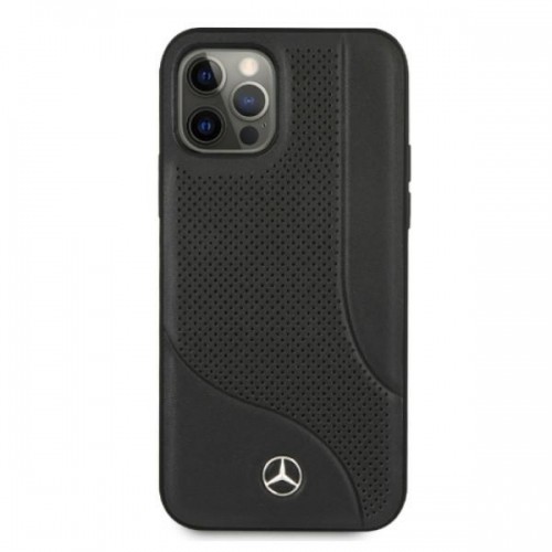 Mercedes MEHCP12LCDOBK iPhone 12 Pro Max 6,7" czarny|black hardcase Leather Perforated Area image 3