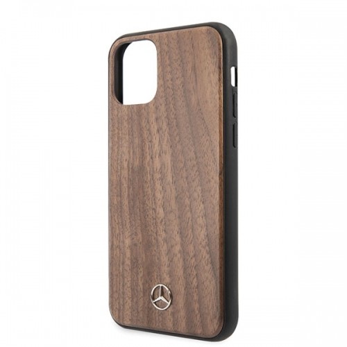 Mercedes MEHCN65VWOLB iPhone 11 Pro Max hard case brązowy|brown Wood Line Walnut image 3