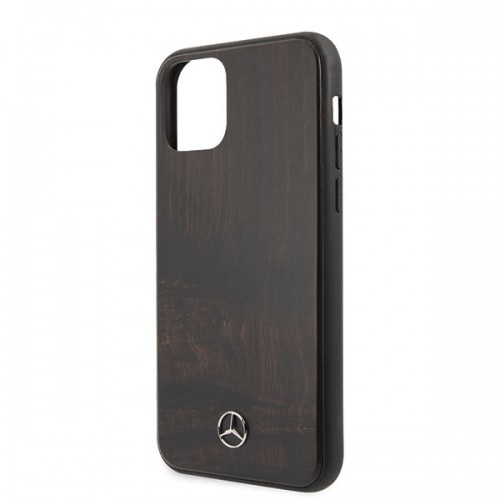 Mercedes MEHCN58VWOBR iPhone 11 Pro hard case brązowy|brown Wood Line Rosewood image 3