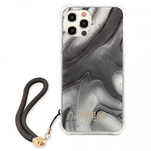 Guess GUHCP12LKSMAGR iPhone 12 Pro Max 6,7" szary|grey hardcase Marble Collection image 3
