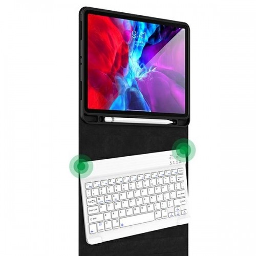 USAMS Etui Winro z klawiaturą iPad Air 10.9" zielone etui-biała klawiatura|green cover-white keyboard IP109YRU02 (US-BH655) image 3