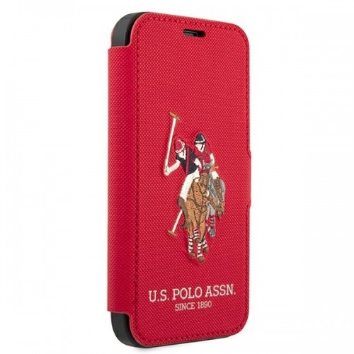 U.s. Polo Assn. US Polo USFLBKP12MPUGFLRE iPhone 12|12 Pro 6,1" czerwony|red book Polo Embroidery Collection image 3