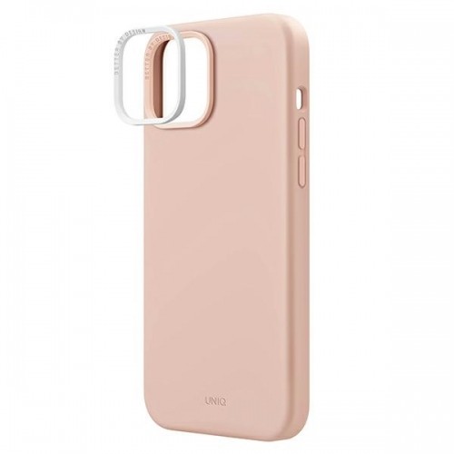 UNIQ etui Lino Hue iPhone 14 Plus 6,7" Magclick Charging różowy|blush pink image 3