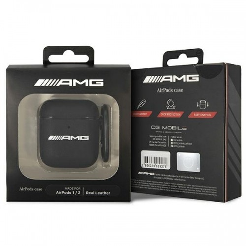 Mercedes AMG AMA2SLWK AirPods cover czarny|black Leather image 3