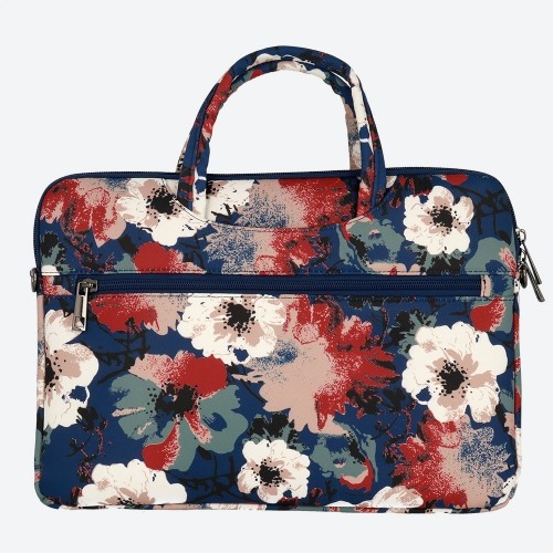OEM Wonder Briefcase Laptop 15-16 inches blue and camellias image 3