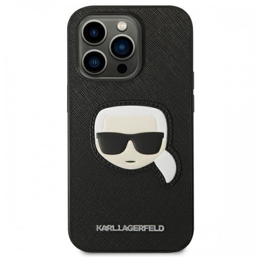 Karl Lagerfeld PU Saffiano Karl Head Case for iPhone 14 Pro Max Black image 3