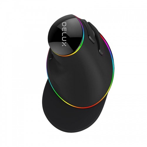 Wired Vertical Mouse Delux M618Plus 4000DPI RGB image 3