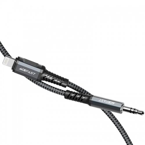 Acefast audio cable MFI Lightning - 3.5mm mini jack (male) 1.2m, AUX gray (C1-06 deep space gray) image 3
