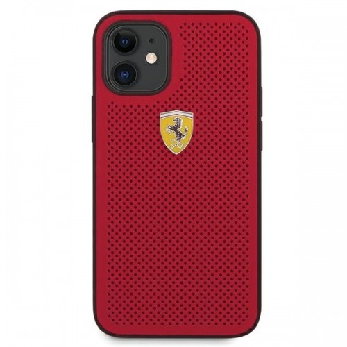 Ferrari FESPEHCP12SRE Off Track Izturīgs Silikona Aizsargapvalks Apple iPhone 12 Mini Sarkans image 3