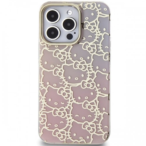 Hello Kitty HKHCP13LHCHPEP iPhone 13 Pro | 13 6.1" różowy|pink hardcase IML Gradient Electrop Crowded Kitty Head image 3