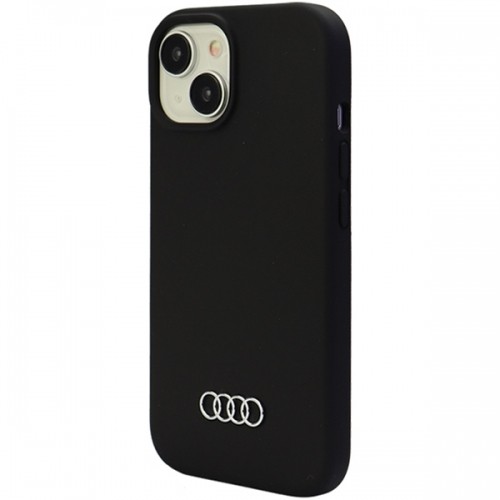 Audi Silicone Case iPhone 15 Plus 6.7" czarny|black hardcase AU-LSRIP15M-Q3|D1-BK image 3