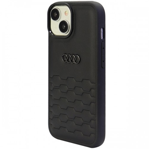 Audi GT Synthetic Leather iPhone 15 Plus 6.7" czarny|black hardcase AU-TPUPCIP15M-GT|D2-BK image 3