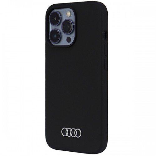 Audi Silicone Case iPhone 13 Pro | 13 6.1" czarny|black hardcase AU-LSRIP13P-Q3|D1-BK image 3