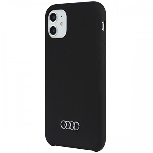 Audi Silicone Case iPhone 11 | Xr 6.1" czarny|black hardcase AU-LSRIP11-Q3|D1-BK image 3