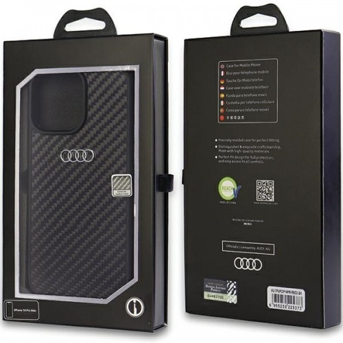 Audi Carbon Fiber iPhone 14 Pro Max 6.7" czarny|black hardcase AU-TPUPCIP14PM-R8|D2-BK image 3
