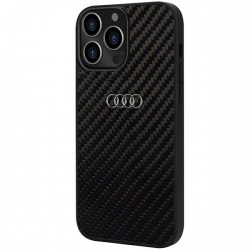 Audi Carbon Fiber iPhone 13 Pro | 13 6.1" czarny|black hardcase AU-TPUPCIP13P-R8|D2-BK image 3