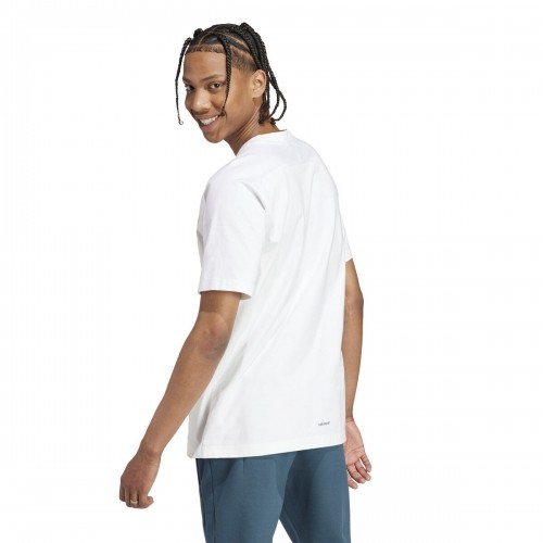 Vīriešu Krekls ar Īsām Piedurknēm Adidas N E TEE IL9470  Balts image 3