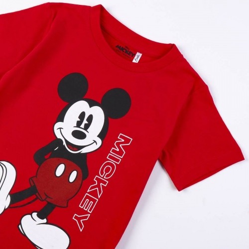 Krekls ar Īsām Piedurknēm Bērniem Mickey Mouse Sarkans image 3