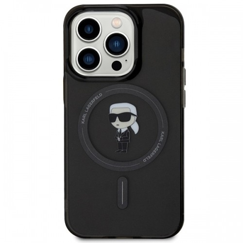 Karl Lagerfeld KLHMP14XHFCKNOK iPhone 14 Pro Max 6.7" czarny|black hardcase IML Ikonik MagSafe image 3