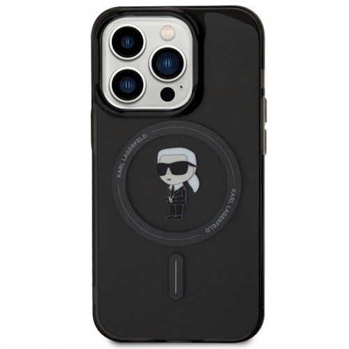 Karl Lagerfeld KLHMP14LHFCKNOK iPhone 14 Pro 6.1" czarny|black hardcase IML Ikonik MagSafe image 3