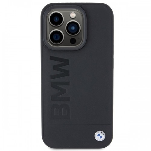 BMW BMHCP15XSLLBK iPhone 15 Pro Max 6.7" czarny|black Leather Hot Stamp image 3