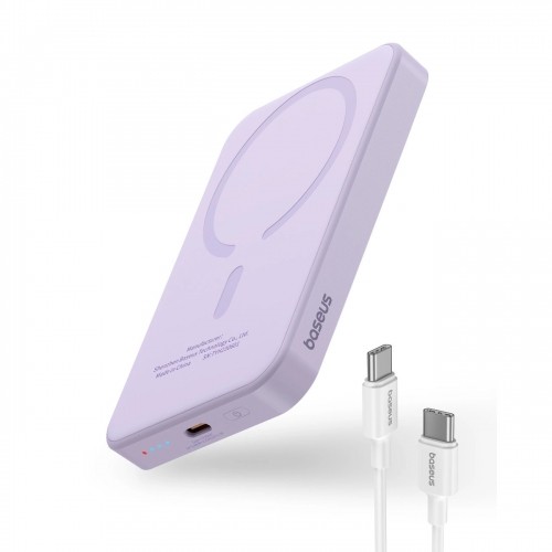 Baseus mini power bank 5000mAh 20W + USB-C cable (20V|3A) - purple image 3