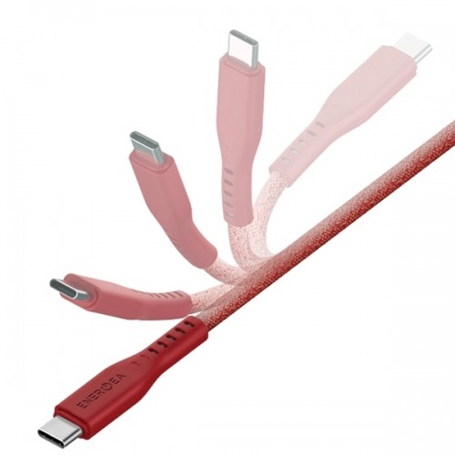 ENERGEA kabel Flow USB-C - Lightning C94 MFI 1.5m czerwony|red 60W 3A PD Fast Charge image 3