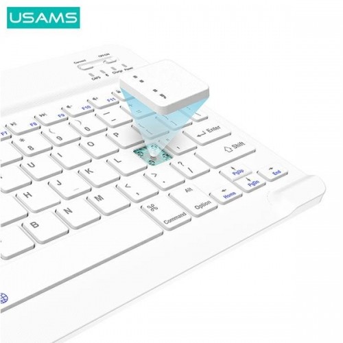 USAMS Etui Winro z klawiaturą iPad Air 10.9" fioletowe etui-biała klawiatura|purple cover-white keyboard IP109YRU03 (US-BH655) image 3