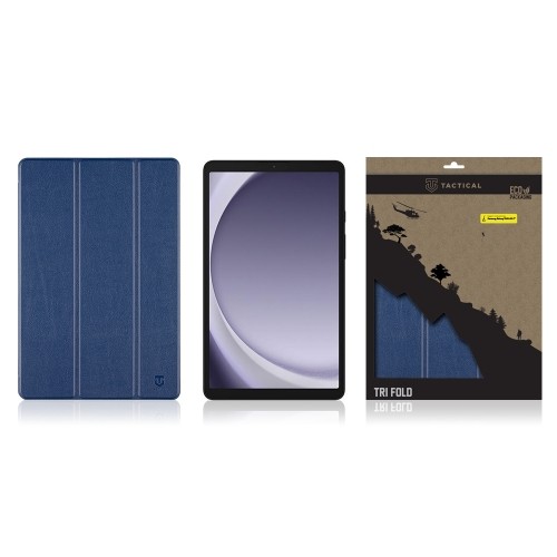 Tactical Book Tri Fold Case for Samsung Galaxy TAB A9 8.7" Blue image 3
