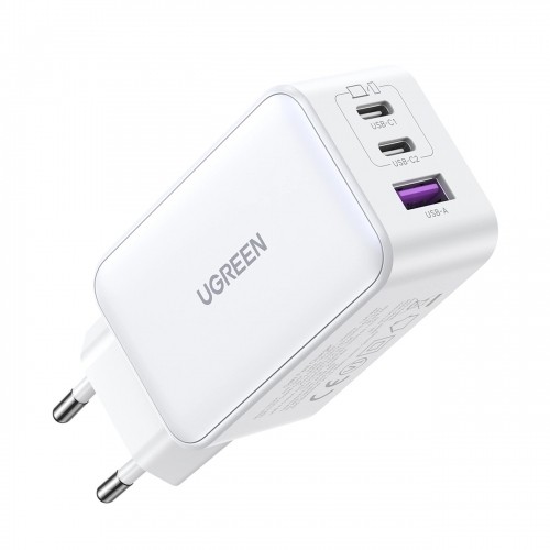 Ugreen CD244 65W USB-A | 2x USB-C GaN fast charger - white image 3