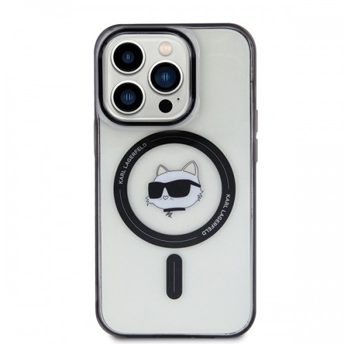 Karl Lagerfeld KLHMP15LHCHNOTK iPhone 15 Pro 6.1" transparent hardcase IML Choupette`s Head MagSafe image 3
