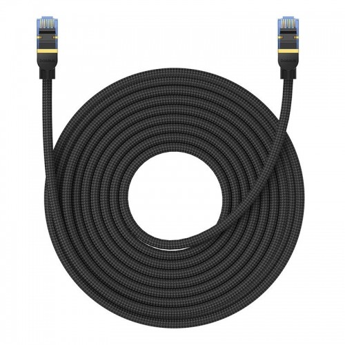Braided network cable cat.7 Baseus Ethernet RJ45, 10Gbps, 15m (black) image 3